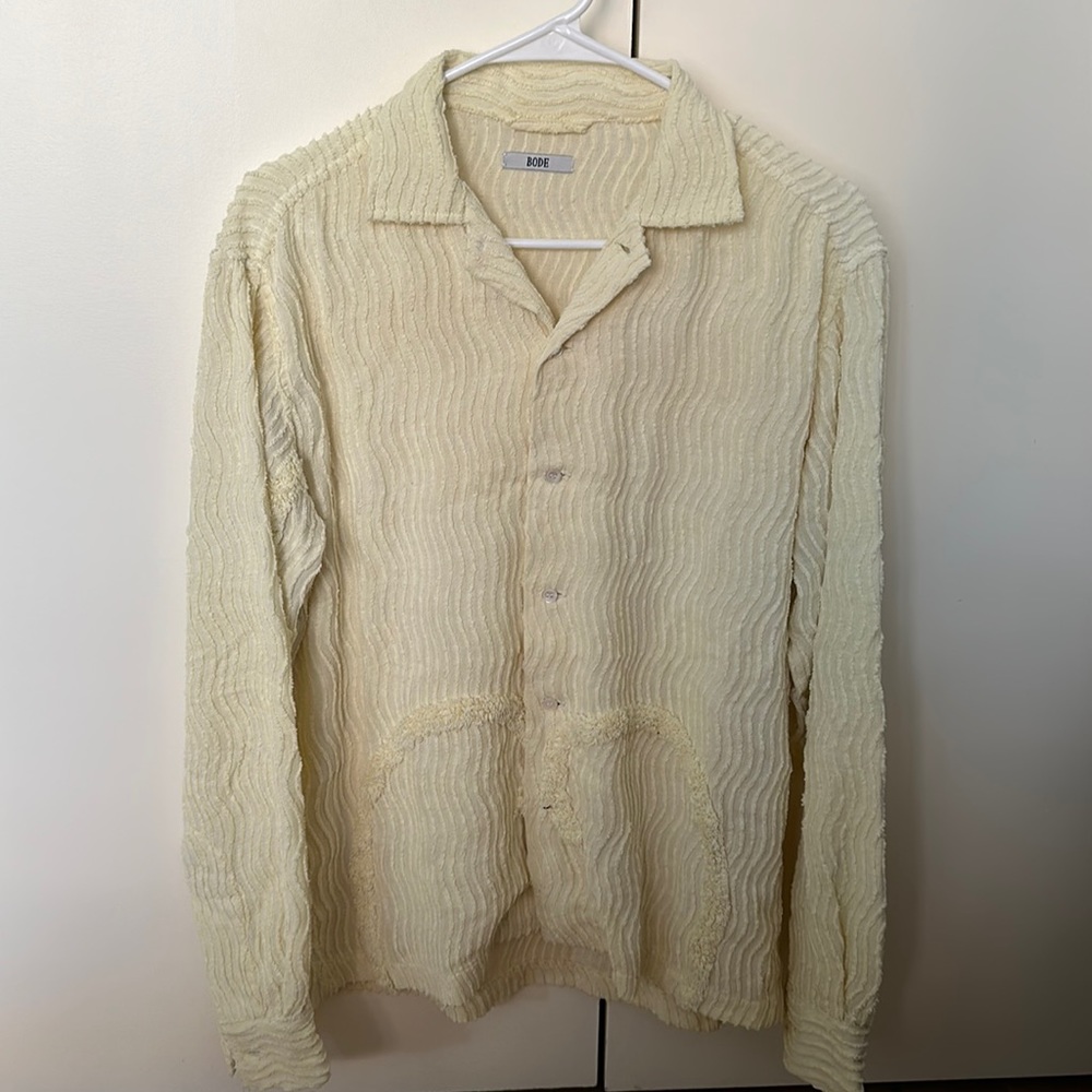 Bode Wishbone Chenille Shirt - One of a kind.
